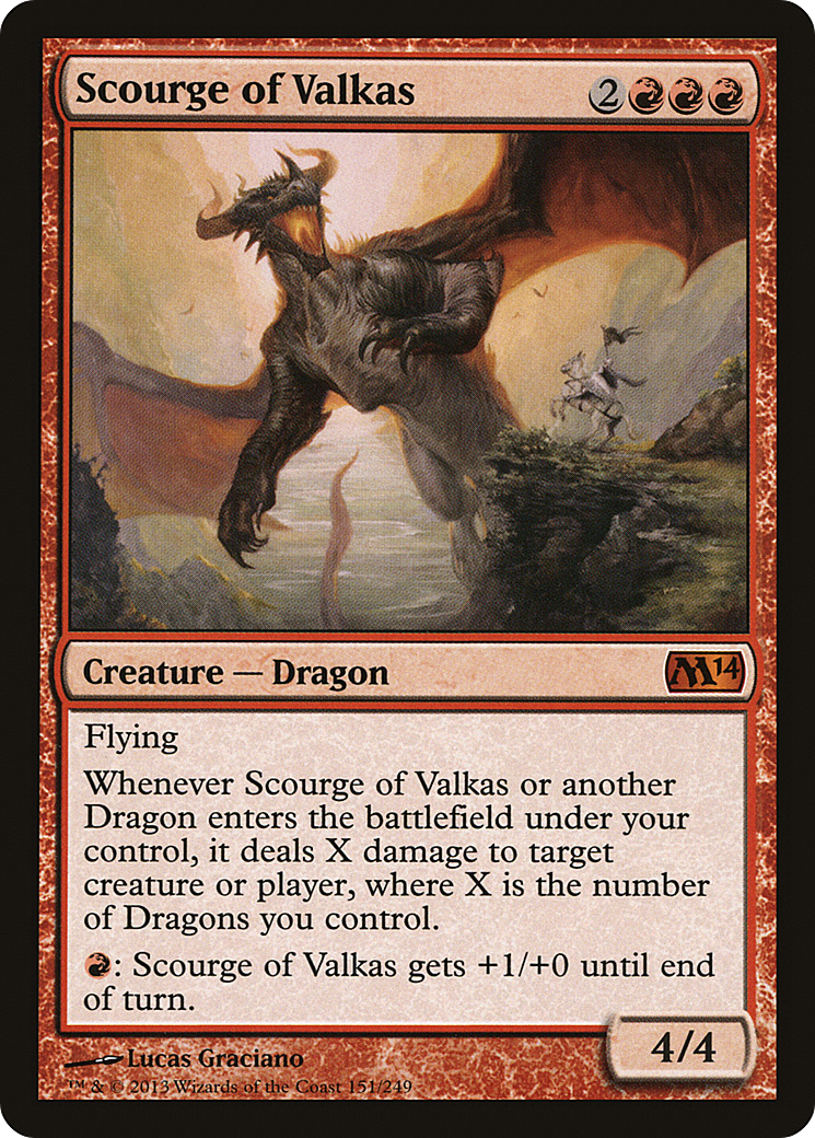 Scourge of Valkas (M14-151) [Magic 2014]