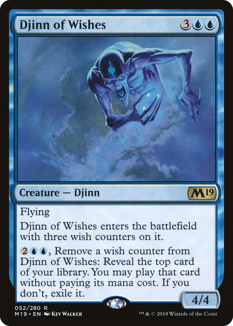 Djinn of Wishes (M19-052) [Core Set 2019] Foil