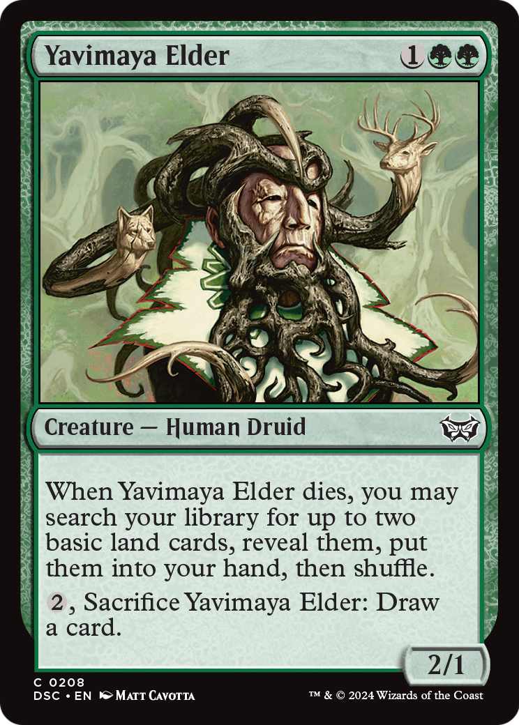 Yavimaya Elder (DSC-208) [Duskmourn: House of Horror Commander]