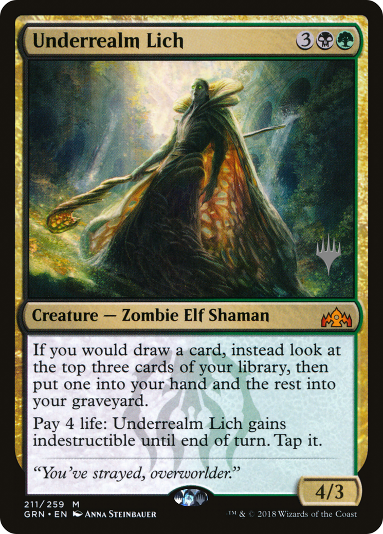 Underrealm Lich (PPZNR-211P) [Promo Pack: Guilds of Ravnica Promos]
