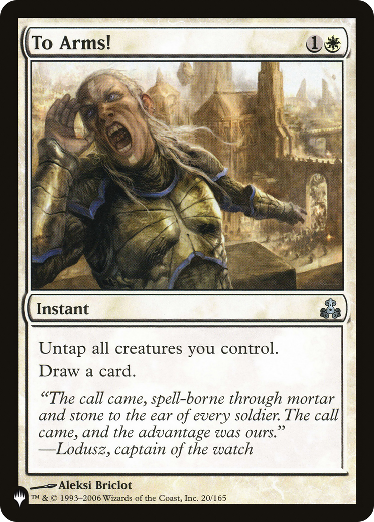 To Arms! (LIST-GPT-20) [The List]