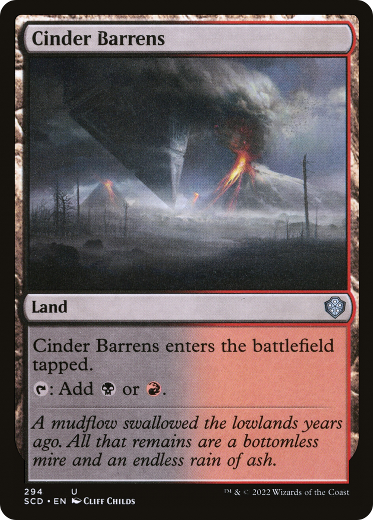 Cinder Barrens (SCD-294) [Starter Commander Decks]