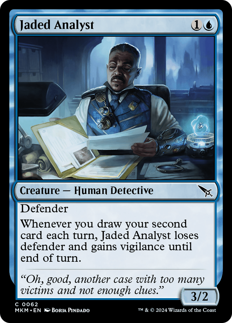 Jaded Analyst (MKM-062) [Murders at Karlov Manor]