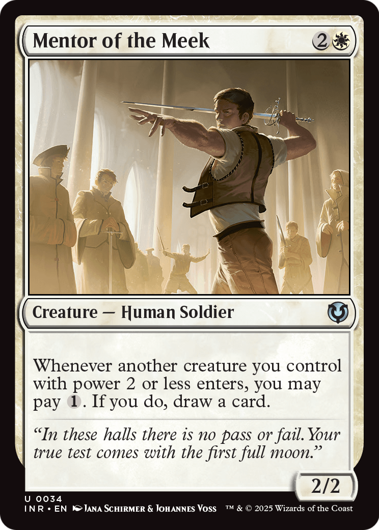 Mentor of the Meek (INR-034) [Innistrad Remastered] Foil