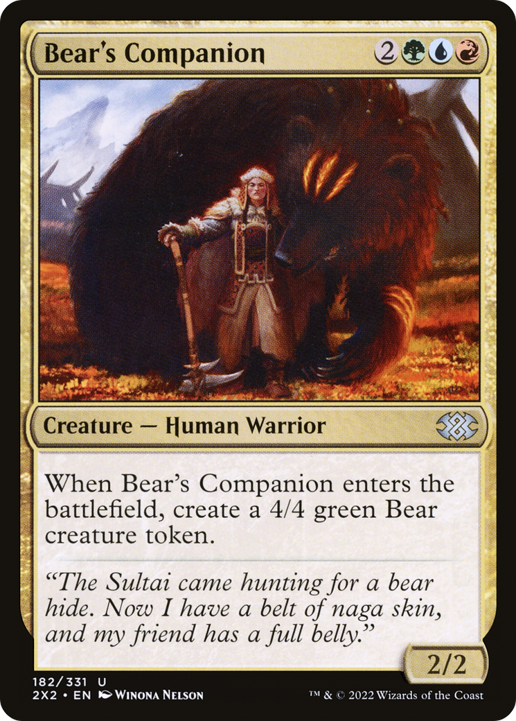 Bear's Companion (2X2-182) [Double Masters 2022]