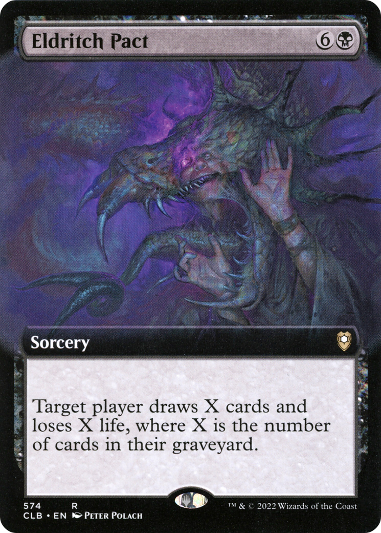 Eldritch Pact (Extended Art) (CLB-574) [Commander Legends: Battle for Baldur's Gate]