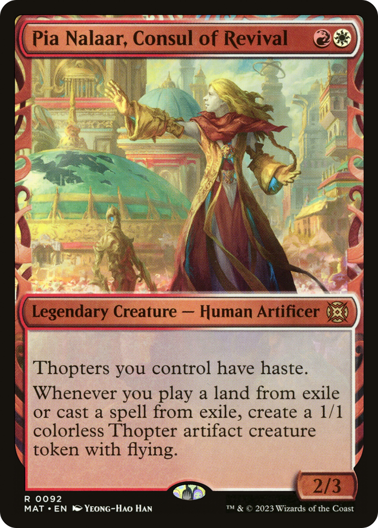 Pia Nalaar, Consul of Revival (MAT-092) [March of the Machine: The Aftermath]: (Showcase) Foil