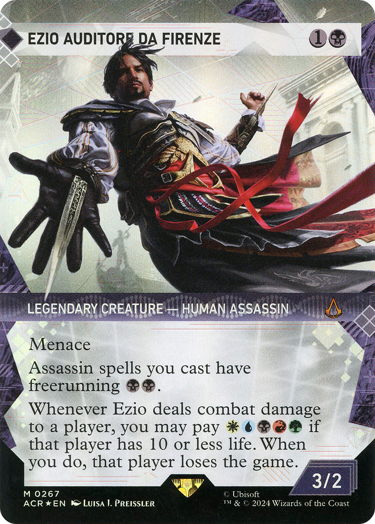Ezio Auditore da Firenze (ACR-267) [Assassin's Creed]: (Showcase) (Borderless) Foil