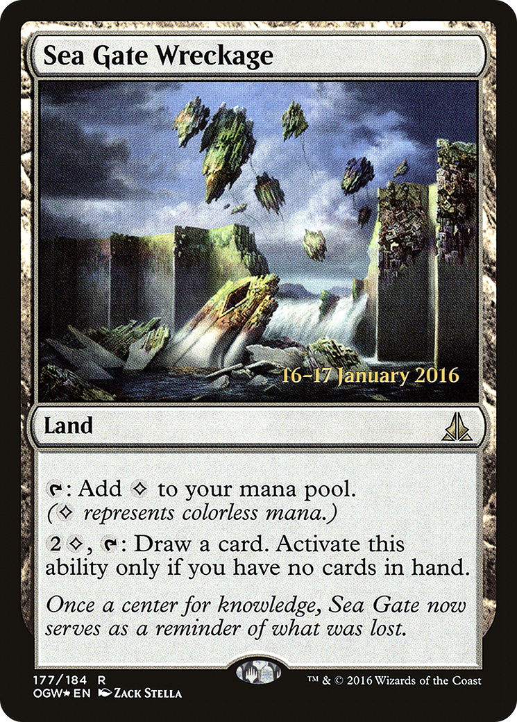 Sea Gate Wreckage (PRE-177S) [Oath of the Gatewatch Promos] Foil