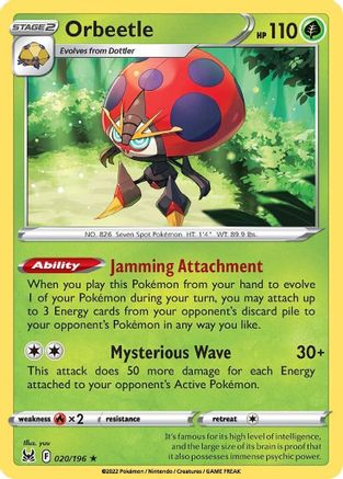 Orbeetle 20/196 - [SWSH11 Lost Origin] Holofoil