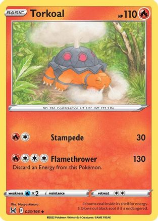 Torkoal 23/196 - [SWSH11 Lost Origin] Reverse Holofoil