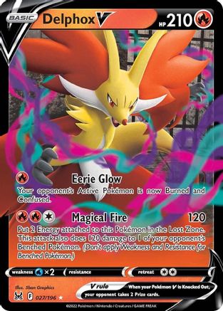 Delphox V 27/196 - [SWSH11 Lost Origin] Holofoil