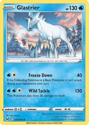 Glastrier 51/196 - [SWSH11 Lost Origin] Reverse Holofoil