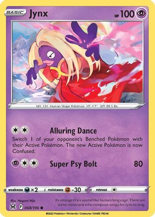 Jynx 68/196 - [SWSH11 Lost Origin] Reverse Holofoil