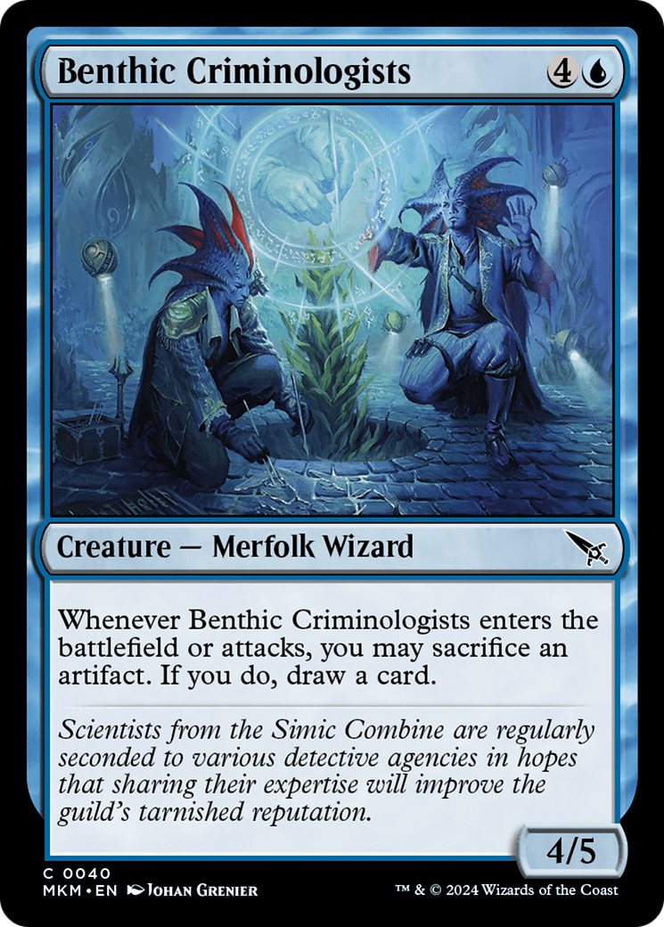 Benthic Criminologists (MKM-040) [Murders at Karlov Manor] Foil