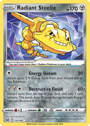 Radiant Steelix 124/196 - [SWSH11 Lost Origin] Holofoil