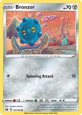 Bronzor 125/196 - [SWSH11 Lost Origin] Reverse Holofoil