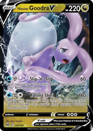 Hisuian Goodra V 135/196 - [SWSH11 Lost Origin] Holofoil