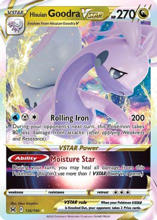 Hisuian Goodra VSTAR 136/196 - [SWSH11 Lost Origin] Holofoil