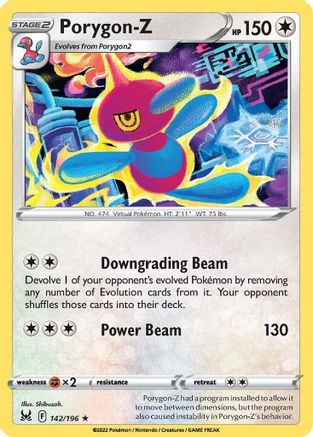 Porygon-Z 142/196 - [SWSH11 Lost Origin] Reverse Holofoil