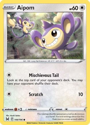 Aipom 144/196 - [SWSH11 Lost Origin]