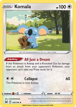 Komala 149/196 - [SWSH11 Lost Origin] Reverse Holofoil