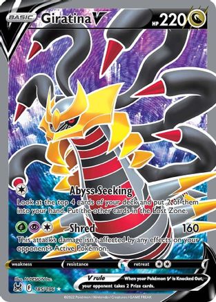 Giratina V (Full Art) 185/196 - [SWSH11 Lost Origin] Holofoil