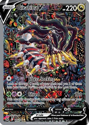 Giratina V (Alternate Full Art) 186/196 - [SWSH11 Lost Origin] Holofoil