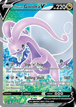 Hisuian Goodra V (Full Art) 187/196 - [SWSH11 Lost Origin] Holofoil