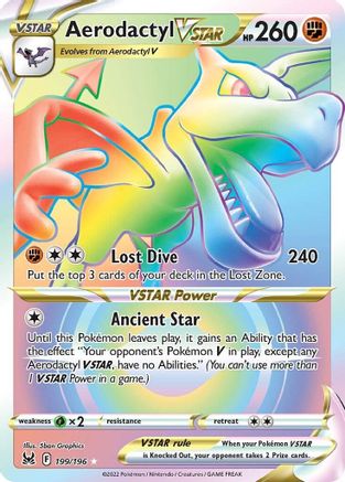 Aerodactyl VSTAR (Secret) 199/196 - [SWSH11 Lost Origin] Holofoil
