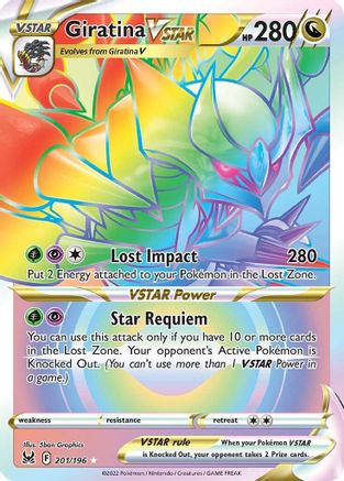 Giratina VSTAR (201) (Secret) 201/196 - [SWSH11 Lost Origin] Holofoil