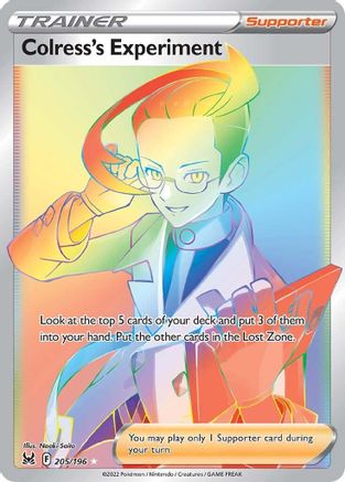 Colress's Experiment (Secret) 205/196 - [SWSH11 Lost Origin] Holofoil