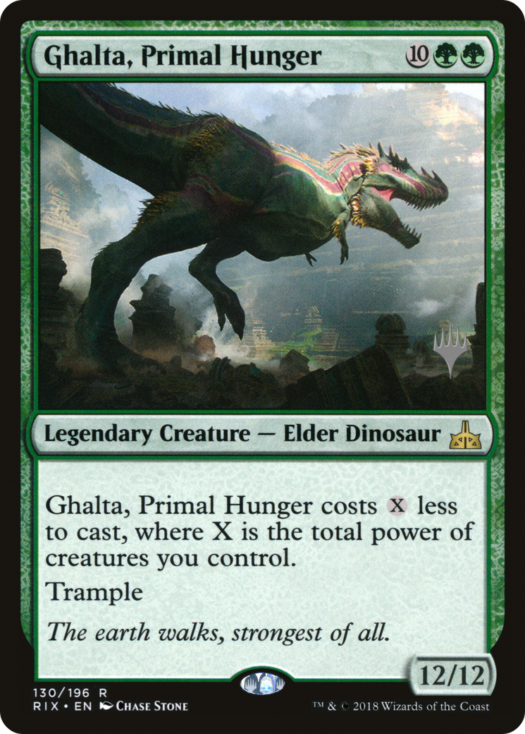Ghalta, Primal Hunger (PPM20-130P) [Promo Pack: Rivals of Ixalan Promos]