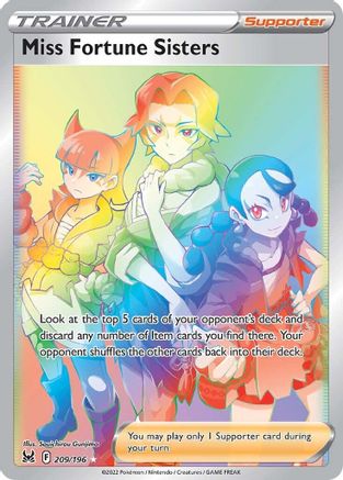 Miss Fortune Sisters (Secret) 209/196 - [SWSH11 Lost Origin] Holofoil
