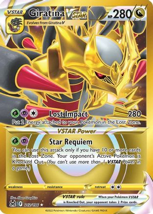 Giratina VSTAR (212) (Secret) 212/196 - [SWSH11 Lost Origin] Holofoil