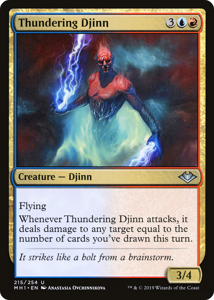 Thundering Djinn (MH1-215) [Modern Horizons]