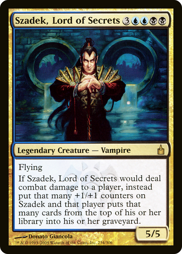 Szadek, Lord of Secrets (RAV-234) [Ravnica: City of Guilds]