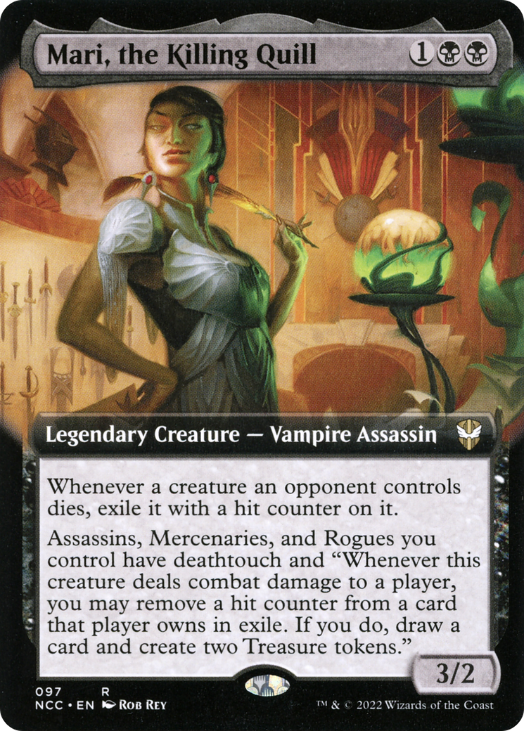 Mari, the Killing Quill (Extended Art) (NCC-097) [New Capenna Commander]