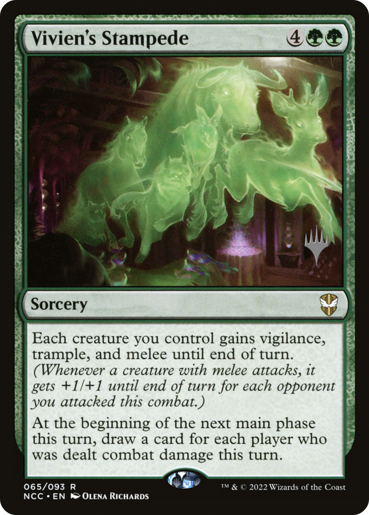 Vivien's Stampede (PNCC-65P) [New Capenna Commander Promos] Foil