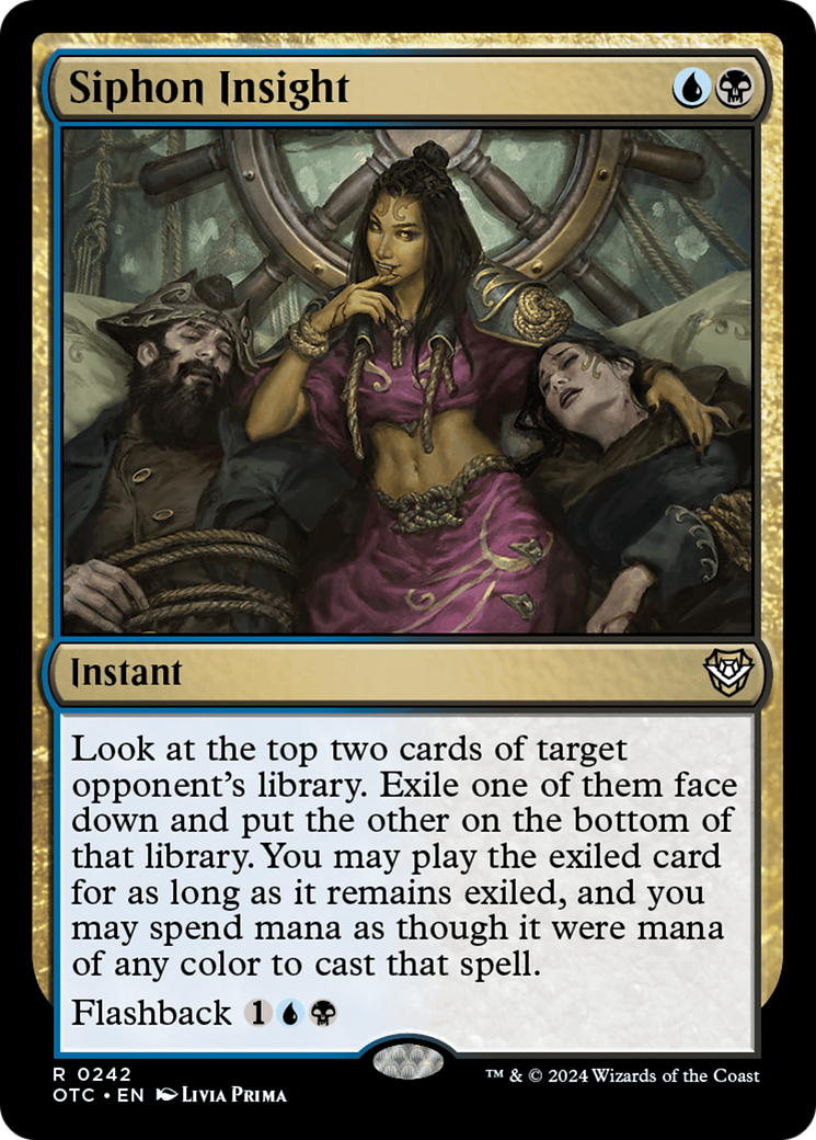 Siphon Insight (OTC-242) [Outlaws of Thunder Junction Commander]