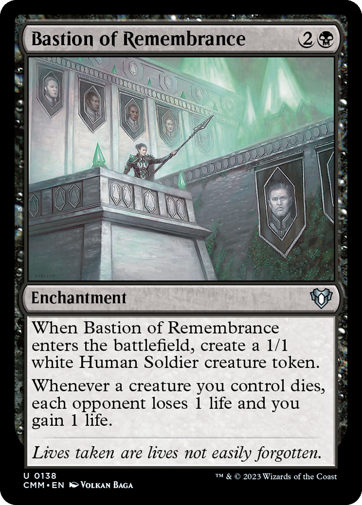 Bastion of Remembrance (CMM-138) [Commander Masters] Foil