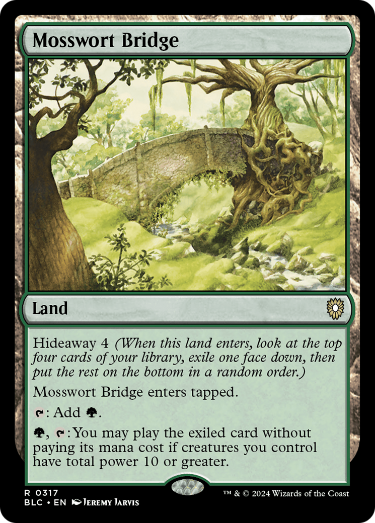 Mosswort Bridge (BLC-317) [Bloomburrow Commander]