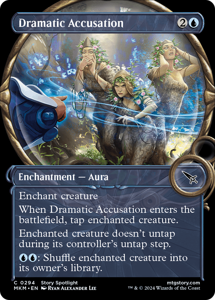 Dramatic Accusation (MKM-294) [Murders at Karlov Manor]: (Showcase) Foil