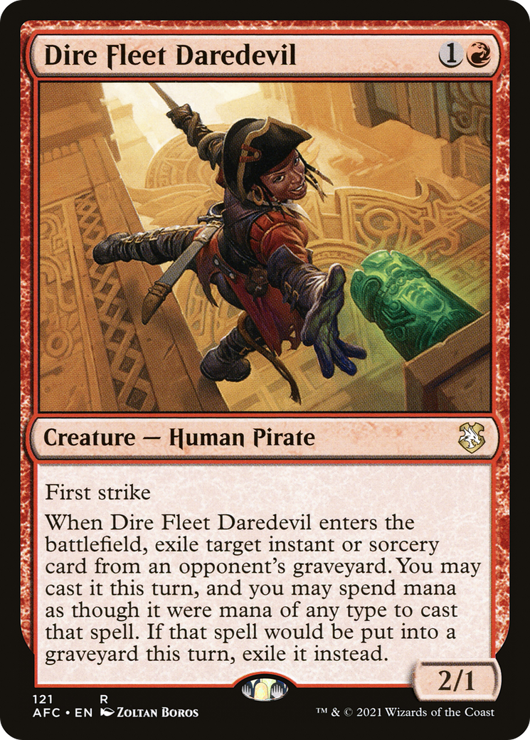 Dire Fleet Daredevil (AFC-121) [Forgotten Realms Commander]