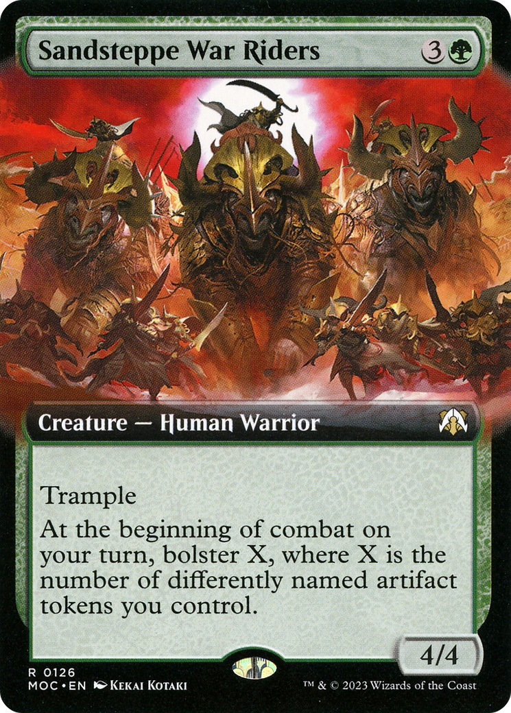 Sandsteppe War Riders (MOC-126) [March of the Machine Commander]: (Extended Art) Foil