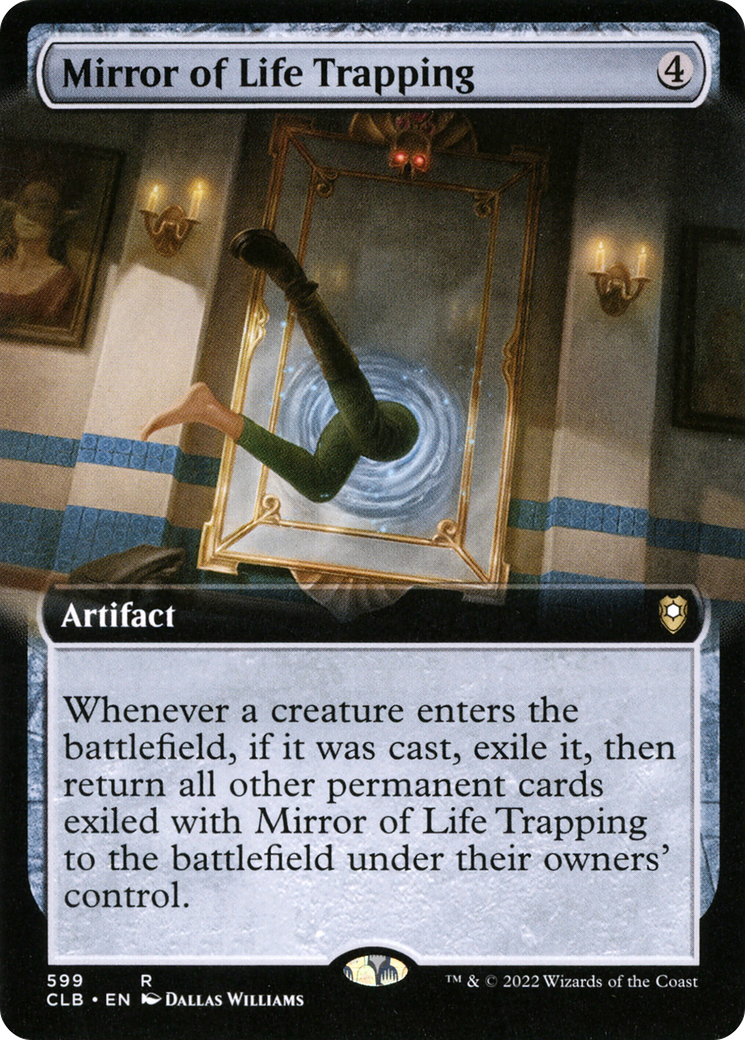 Mirror of Life Trapping (CLB-599) [Commander Legends: Battle for Baldur's Gate]: (Extended Art) Foil