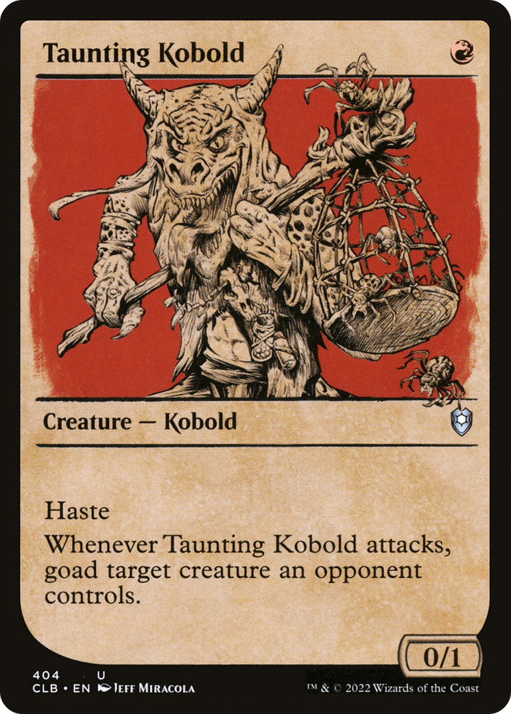 Taunting Kobold (Showcase) (CLB-404) [Commander Legends: Battle for Baldur's Gate]