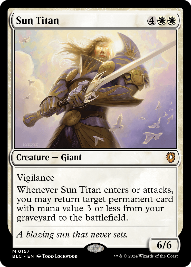 Sun Titan (BLC-157) [Bloomburrow Commander]