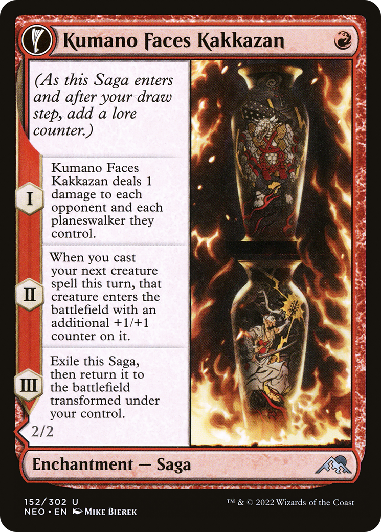 Kumano Faces Kakkazan (NEO-152) [Kamigawa: Neon Dynasty] Foil