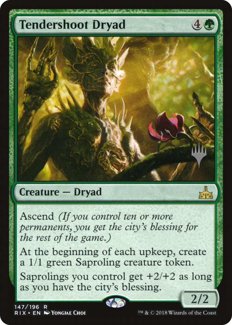 Tendershoot Dryad (PPM20-147P) [Rivals of Ixalan Promos] Foil
